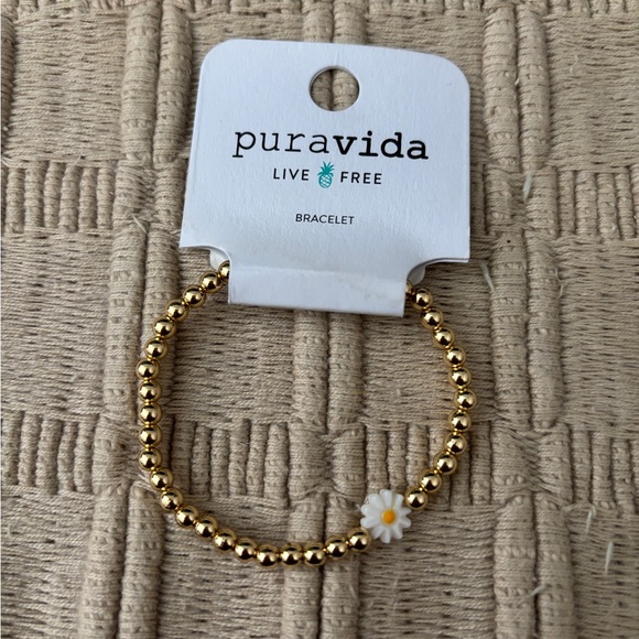 PURA VIDA Daisy Beaded Stretch Bracelet - Picture 3 of 3